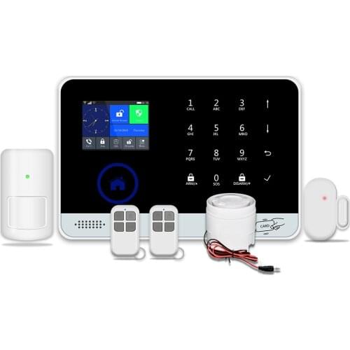 Auto-dailing GSM alarm system Android IOS APP remote control WIFI GSM alarm system