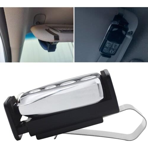 Car Sun Visor Clip Holder Mount Stand 45-67mm For Garage Door Remote Control Car Key Remote Quick Installation Auto Stylings New