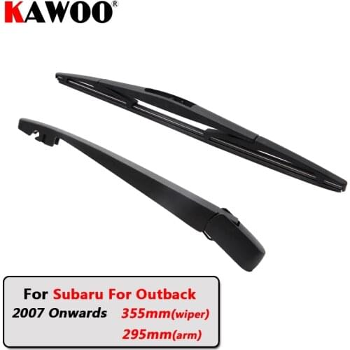 KAWOO Car Rear Wiper Blades Back Window Wipers Arm For Subaru For Outback Hatchback (2007 Onwards) 355mm Auto Windscreen Blade