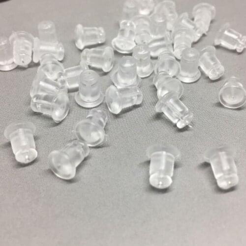 Environmentally Friendly Transparent Large Bullet Plastic Earplug Ear Clip Earplugs DIY Ornament Accessories Stick Earring