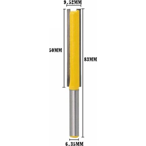 Router Bit 1/4 Shank Extension Long Straight Trimming Knife CNC Bit Milling Cutters for Wood Edge Cutting MC01002
