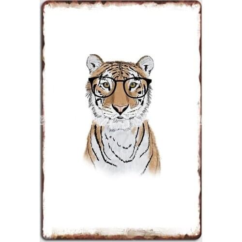 Clever Tiger Metal Sign Wall Plaque Club Bar Classic Club Party Tin Sign Poster