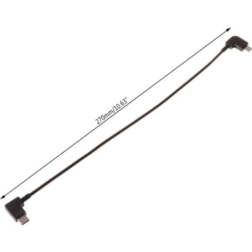 Double elbow Micro USB to Type C Cable for Samsung DJI Drone Controller TabletPC