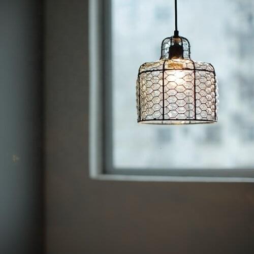 China zhongshan loft rattan led modern cage chandeliers American style glass pendant lamp for Hotel House/Home/Coffee Bar