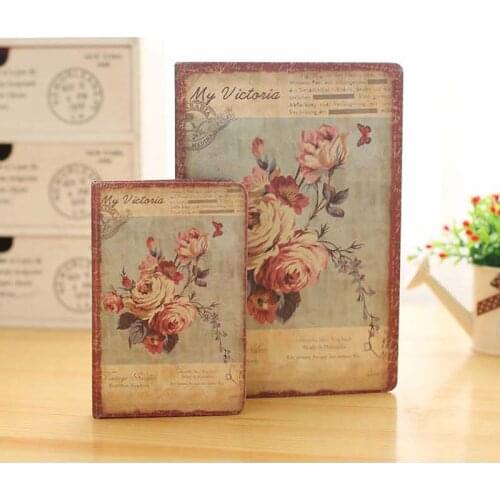 Beautiful Printed Stationery Rose/Penoy/Lily Gift n04 Journal Journey n48 Creative School Children Notebook Diary