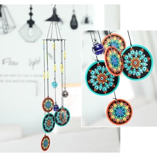Colourful Wind Chimes Blessing Protection Decor for Home Garden Balcony Hanging Decoration SP99