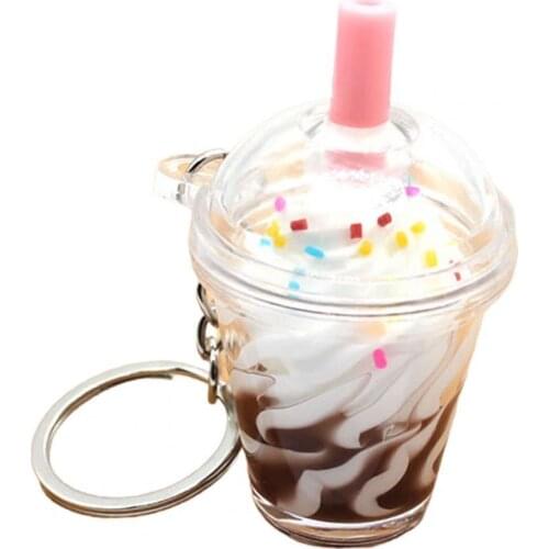 Creative Ice Cream Charm Key Ring Holder Keychain Car Bag Pendant Jewelry Gift