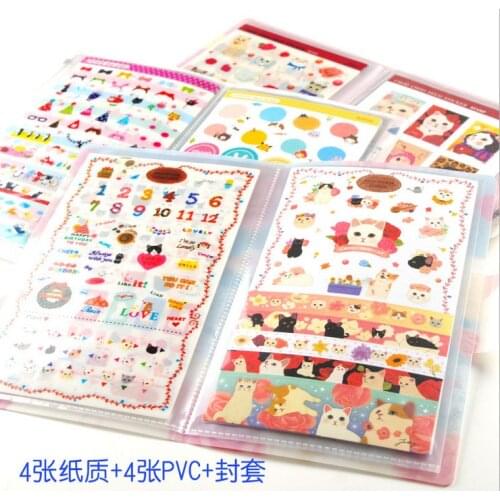 Japanese Style Cat Pet Animal Zoo Kawaii Sticker Pack Lovely Kitten Diary Scrapbooking Accessories Wall Sticker for Kids Room