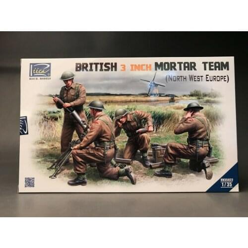 Riich Models RV35022 1/35 British 3 inch Mortar Team Set (North West Europe)