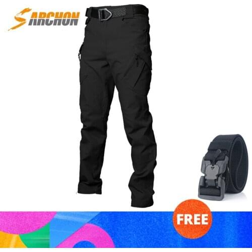 S.ARCHON IX9 City Military Tactical Cargo Pants Men SWAT Combat Army Trousers Male Casual Many Pockets Stretch Cotton Pants