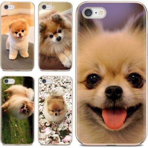 For LG G2 G3 G4 Mini G5 G6 G7 Q6 Q7 Q8 Q9 V10 V20 V30 X Power 2 3 Spirit Micro Teacup Pomeranian Puppy Dogs Soft Cover Bag