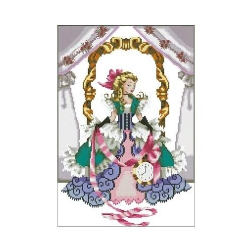 20-MD157-ALICE- Needlework,For Embroidery,DIY 14CT Unprinted Arts Cross stitch kits Set Cross-Stitching Home Decor