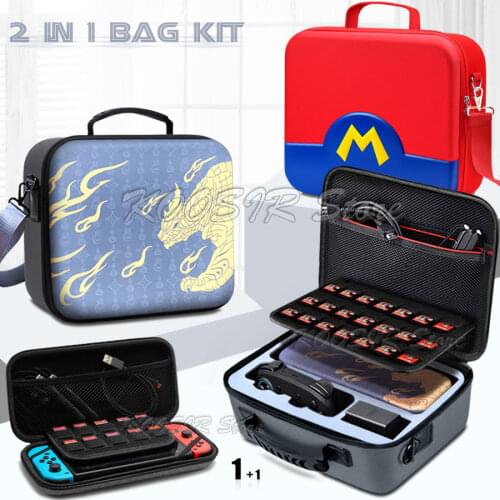 Nintendoswitch Gaming Accessories Set Carrying Case For Nintendo Switch Animal Crossing Pattern Designer Bag NS Portable Pouch