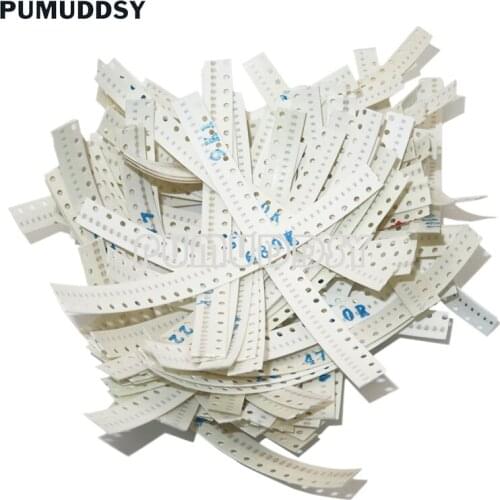 4000PCS 0402 SMD Resistor Kit Assorted Kit 10ohm-1M Ohm 5% PUMUDDSY 80valuesX 50PCS=4000PCS Sample Kit