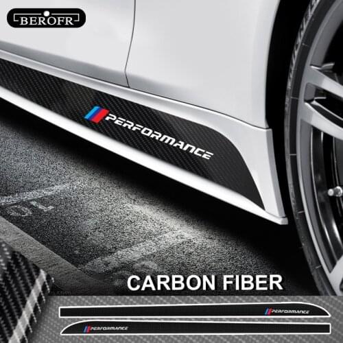 For BMW E90 E92 E93 F20 F21 F30 F31 F32 F33 F34 F15 F10 F01 F11 F02 G30 M Performance Side Skirt Stripe Car Body Decals Stickers