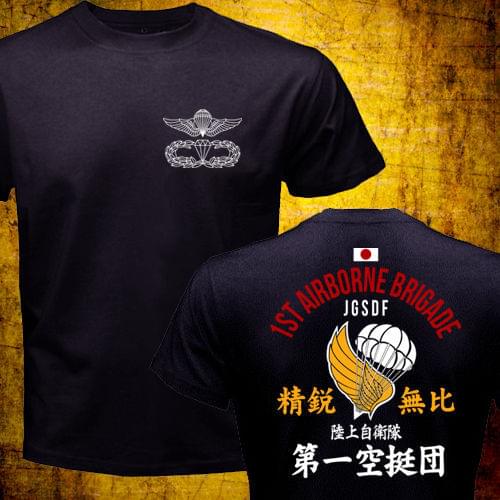 2018 New Short Sleeve Men Japan Army JGSDF Special Operations Group Defense Force 1st Airborne T-shirt 100 % Cotton Tee For Men