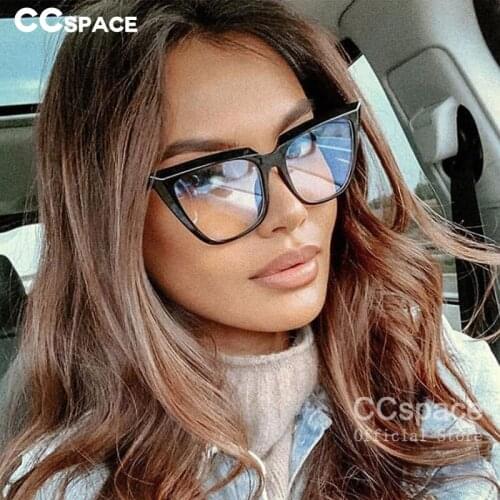 49040 Anti-blue Light Oversized Cat Eye Ultralight Simple Glasses Frames Men Women Optical Fashion Computer Glasses