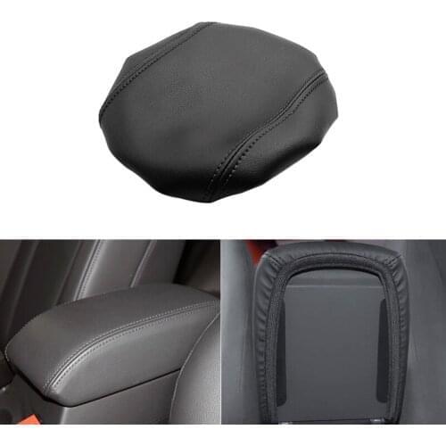 Car styling Microfiber Leather Interior Center Control Lid Armrest Box Cover Trim For Audi Q3 2013 2014 2015 2016 2017 2018