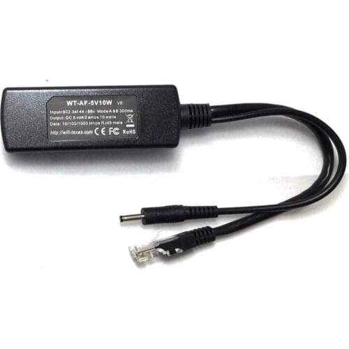 POE Splitter 5V 2A Active Gigabit POE 802.3af/at For Non-PoE Function IP Camera, IP Phone