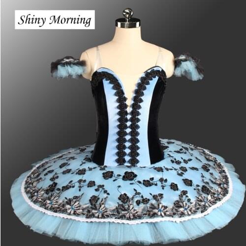 Professional ballet dress classical ballet tutus,pancake platter performance adult profesional ballet tutu costumes black blue