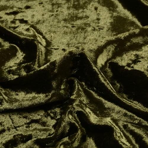 Velvet Fabric Cloth Creased Gorgeous Silky for Dress Clothes Luxury Soft
