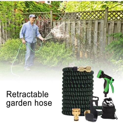 25FT-100FT Garden Hose Flexible Expandable Hose Garden With 9 Spray Nozzle Magic Watering Hose Car Washing Hose Pipe