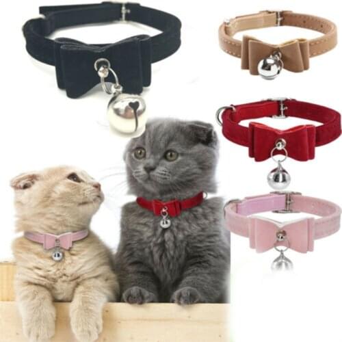 Pet Dog Adjustable Cat Collars Bow Tie For Small Medium Dogs Neck Strap Safe Puppy Kitten Cats Bowknot Collar Neckwear