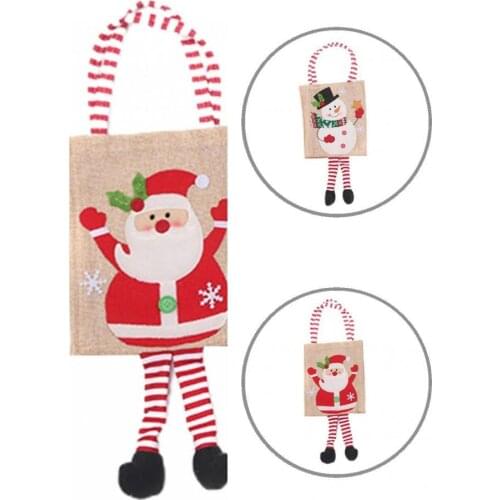 Ultra-durable Sturdy Elk Packing Present Pouch Compact Xmas Candy Bag Fine Workmanship Home Decoration
