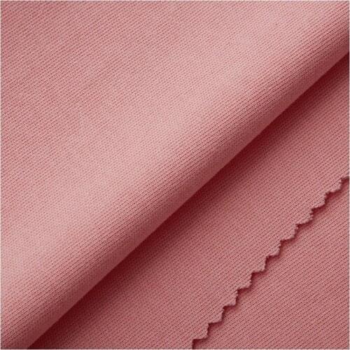 Width 76" Comfortable Soft Solid Color Pure Cotton Knitted Fabric By The Yard For T-shirt Dress Pants Material