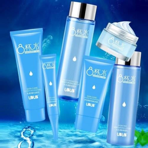Moisturizing Hydrating Gentle Cleaning Six-piece Skin Care Product Set Shrink Pores Brighten Skin Colour Refreshing Not Greasy