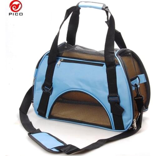 Breathable Polyester 600D Pet Carrier Comfort dog cat Travel Bag Removable Foldable Dog car seat puppy Shoulder bag ZL109-1