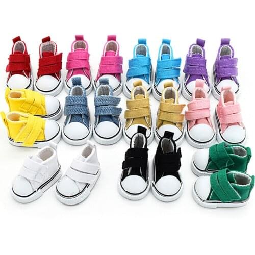 1/6 BJD 5cm Doll Baby Shoes Canvas Shoes Sneakers Accessories Tennis Shoes Blythe Doll For Our Generation Girl`s Toy Gift
