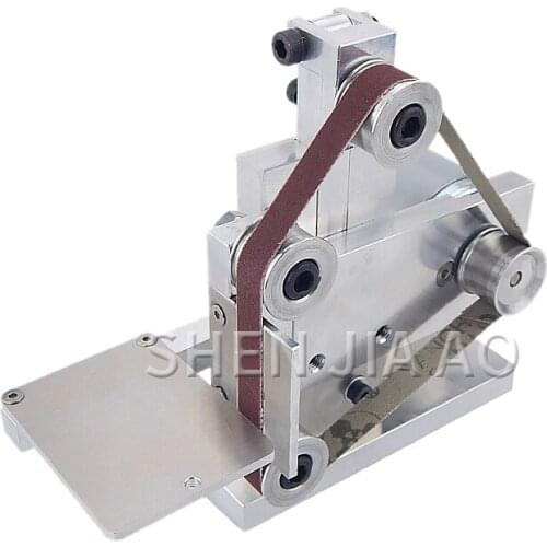 12/24V Mini Belt Machine DIY Polishing Grinding Machine Fixed Angle Sharpening Machine Mini Desktop Belt Polishing Machine 1PC