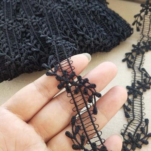 3 meters/lot Flower Embroidery Lace Ribbon DIY Handmade Headband Material Clothing Accessories Trims