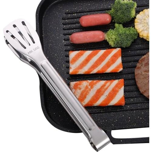 304 Stainless Steel Food Tong Kitchen Tongs Cooking Clip Clamp BBQ Salad Tools Kitchen Accessories