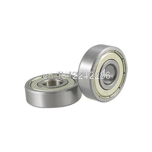 Baomain 2pcs 629Z Mini Single Shielded Deep Groove Stainless Steel Ball Bearings