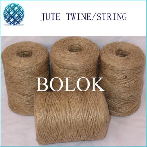 Free shipping Natural jute twine 40pcs/lot (2 ply twisted, Dia.: 1.5mm, 110yards/spool) jute rope, diy jute twine
