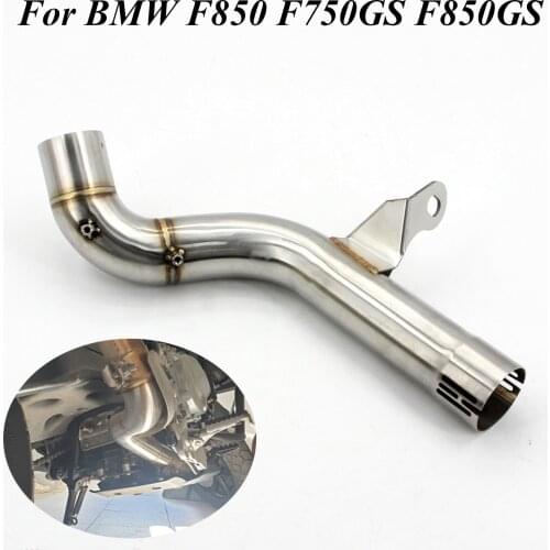 For BMW F750GS F850GS F850 GS 2018 2019 2020 Motorcycle Escape Moto Exhaust Modified Bike Elbow Middle Link Pipe Catalyst Delete