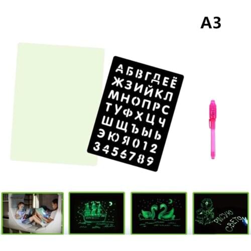 Illuminate Drawing Board Light Writing Board with Magic Pen Drawing Tablet Magic Painting Educational Toy For Kids Children