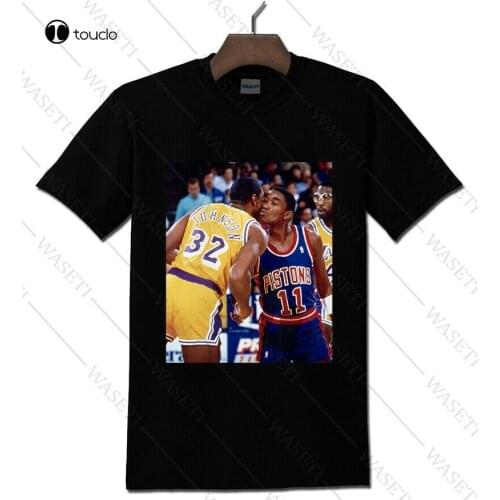Isiah Thomas X Magic Johnson Legend Black T-Shirt S - 5Xl Tee Shirt