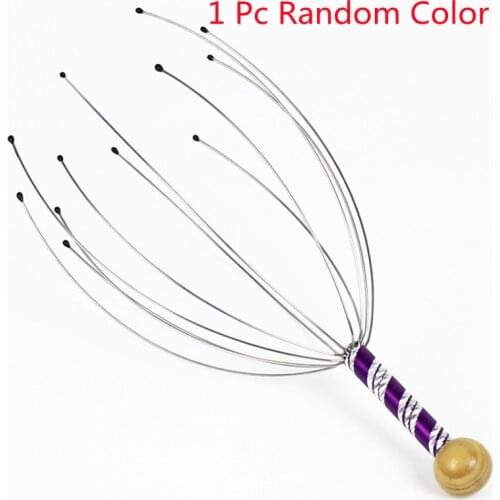 Head Scalp Massager Octopus Claw Massage Tool Stress Pain Relaxation Head Massager Remove Muscle Tension Massager Instrument