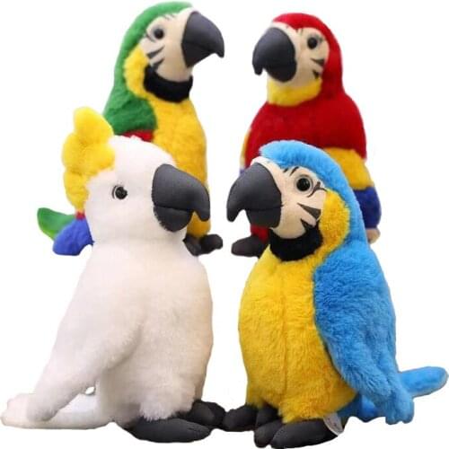 Simulation plush parrot bird life like plush stuffed doll toy decoration simulation plush toy children Christmas gift