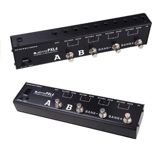 JOYO PXL4 guitar effect pedal programmable grouping system 4 groups FX LOOP 16 effects combinationsoptimize effects group