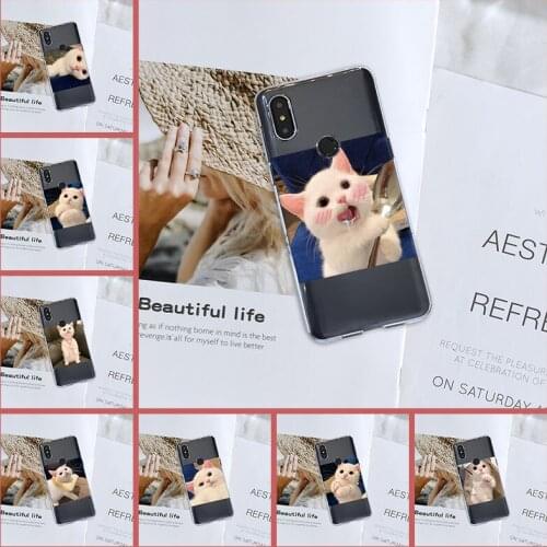 Kawaii Cat Cute Animal Sweet Funny Phone Case For Xiaomi Mi Note 1 2 3 Silicone Back Cover For Xiaomi Mi Max Mix 1 2 2S