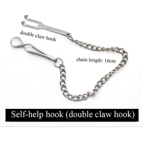 Stainless steel eye bag self-hook cosmetic eyelid retractor double eyelid surgery tool nose eye instrument