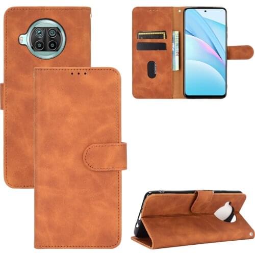 Non-fingerprint Leather Wallet Case for Xiaomi 10T Lite 5G POCO X3 NFC M3 M 3 Redmi K30S Note 9S 9 Pro Best Protection Cover