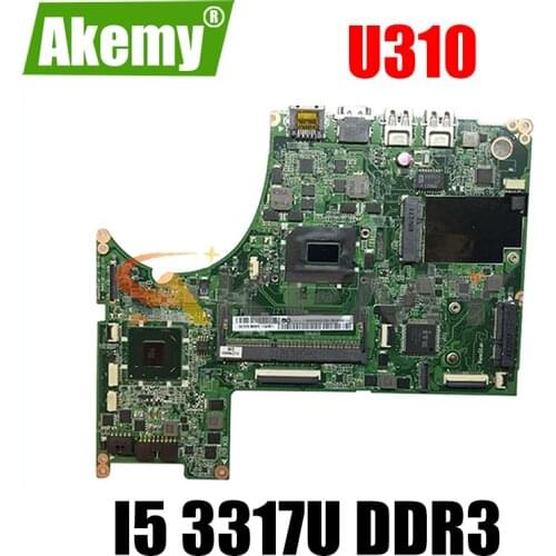 Akemy DA0LZ7MB8E0 Motherboard For Lenovo U310 Laptop Motherboard 90000280 CPU I5 3317U DDR3 100% Test Work