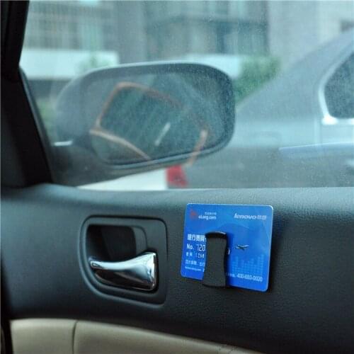 Multifunctional Card Glasses Ticket Car Clip hot sale Holder black
