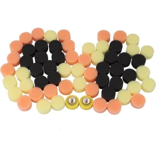 62 Pcs 1 Inch 25Mm Buff Polishing Pad Kit for Car Polishing Multipurpose Polishing Pad