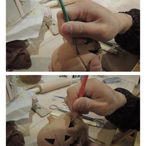 Flat Pottery Tools Right Angle Sculpture Sculpturing Crafts Stainless Steel Ceramic Clay Polymer Scraping Modelling Tool